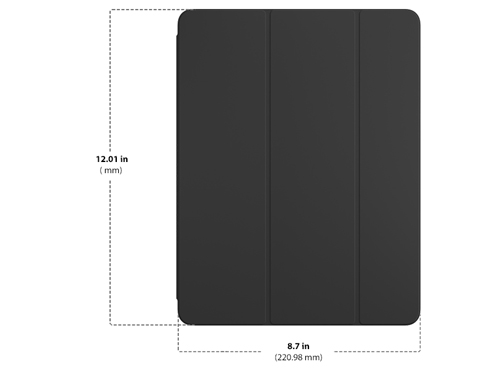 Dimensions of Apple Smart Folio 12.9-Inch iPad Pro  Diagram showing Apple Smart Folio 12.9-Inch iPad Pro size and dimensions