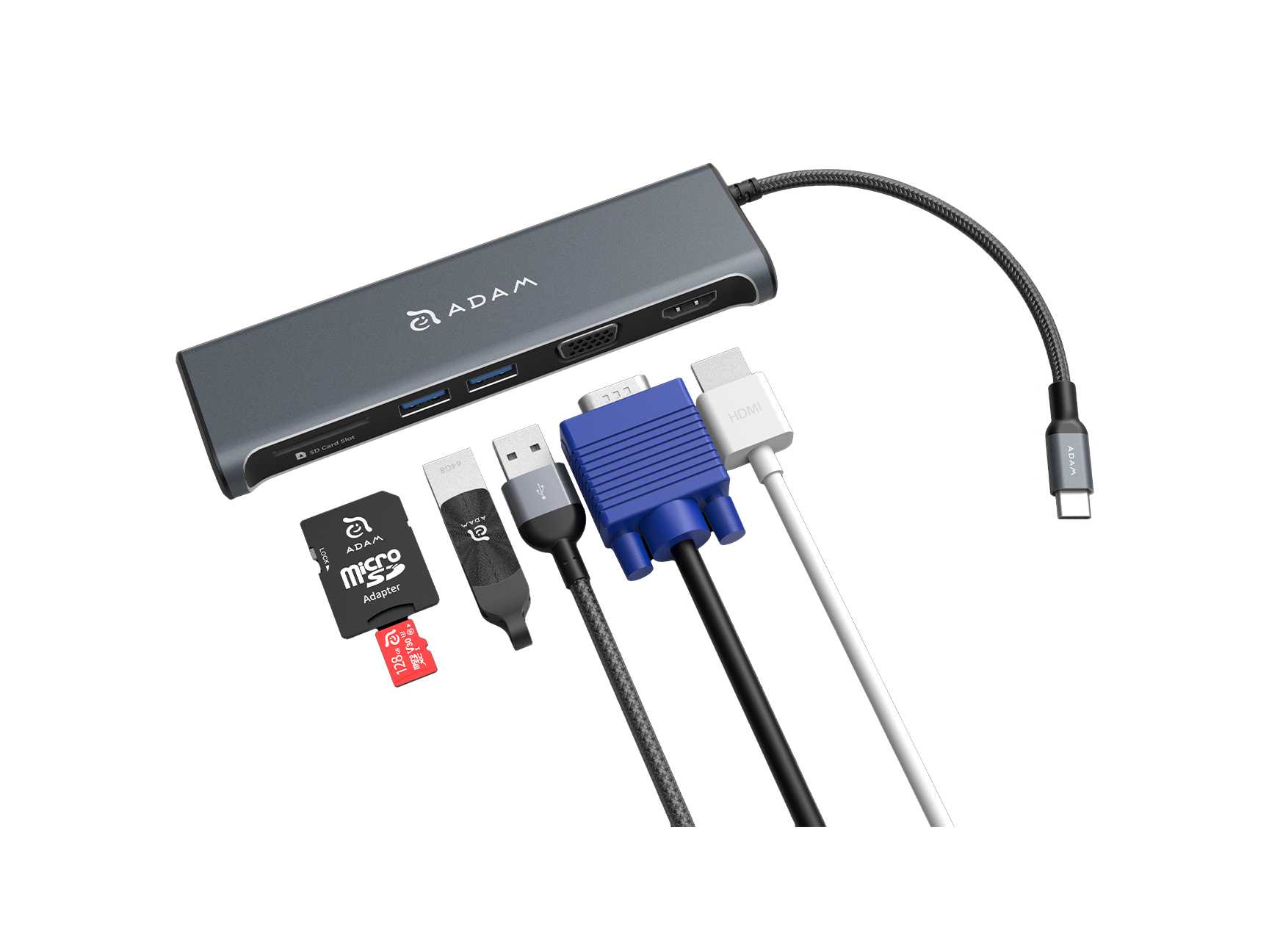 Adam Elements CASA A03 Type-C 5-in-1 Hub Adam Elements CASA A03 Type-C 5-in-1 Hub