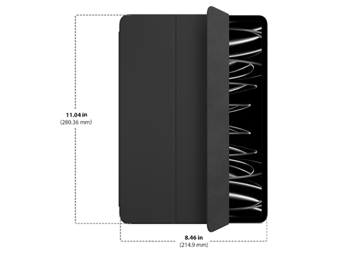 Dimensions of Apple Leather Smart Cover for 12.9-Inch Pad Pro Diagram showing Apple Leather Smart Cover for 12.9-Inch Pad Pro size and dimensions