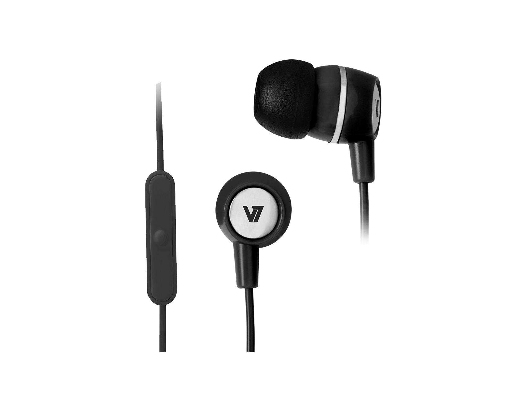 V7 Noise Isolating Stereo Earbuds with Inline Mic V7 Noise Isolating Stereo Earbuds with Inline Mic