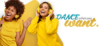 Shop Bluetooth Headphones and Earbuds Girls dancing with headphones