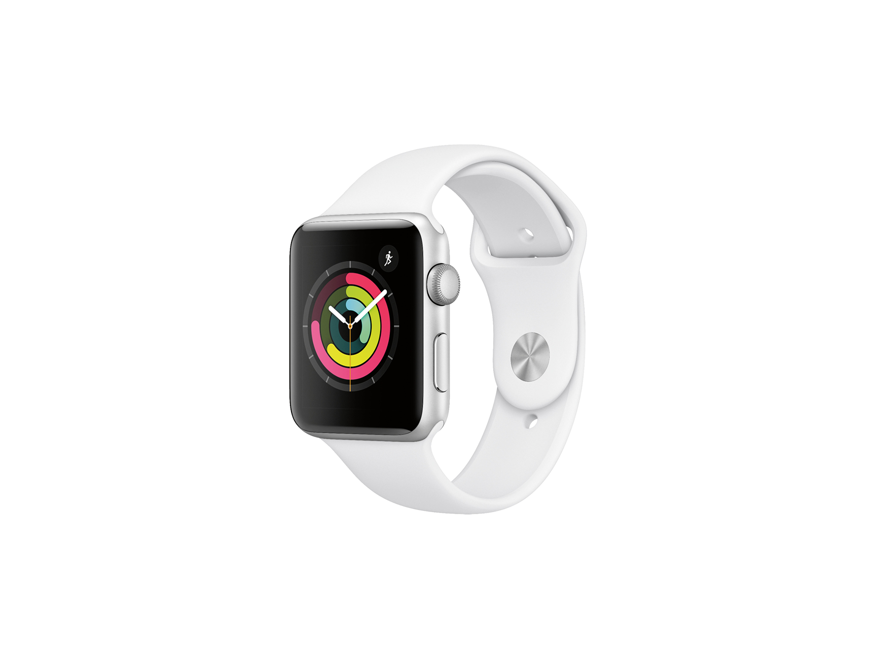 Apple Watch Series 3 GPS 42mm Silver Aluminum with White Sports Band