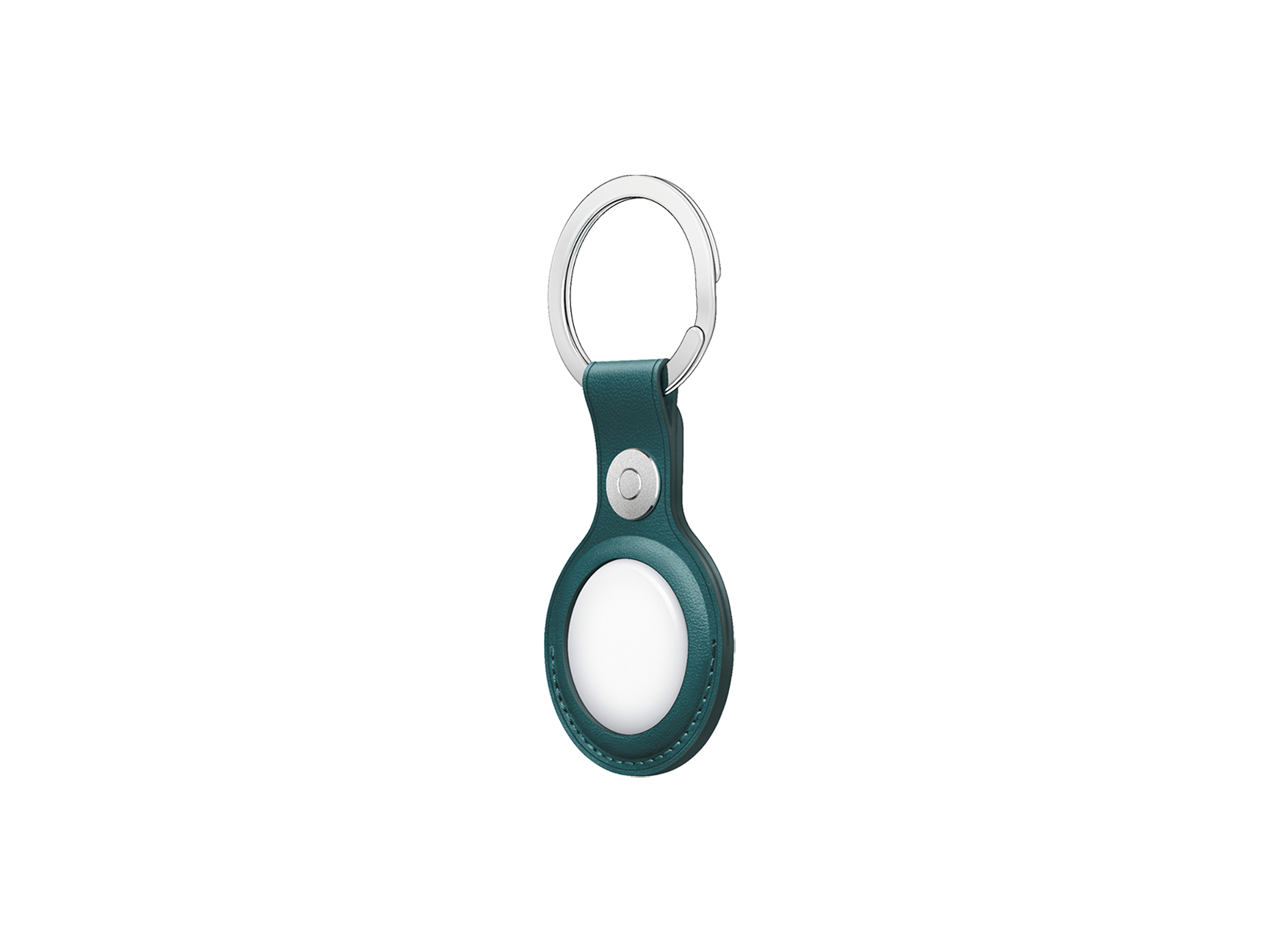 AirTag Leather Key Ring | Forest Green